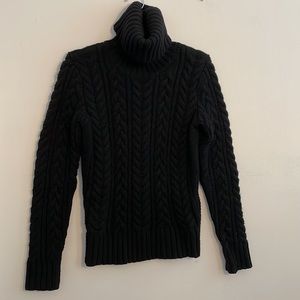 Rugby heavy cable knit sweater